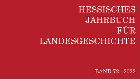 Rotes Buchcover Hessisches Jahrbuch für Landesgeschichte Band 72/2022 