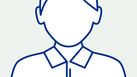 Gezeichnetes Profilbild als Avatar für männliche Mitarbeiter, die kein Foto eingereicht haben