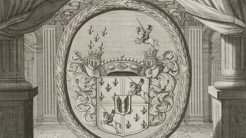 Wappen der Grafen Brahe, Kupferstich von Johann Philipp Thelott Wappen-Brahe