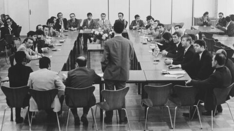 Erstes Gastarbeiter Parlament in Wiesloch 1971