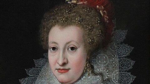 Portraitgemälde von Ursula zur Lippe, Gräfin zu Nassau-Hadamar (1598-1638)