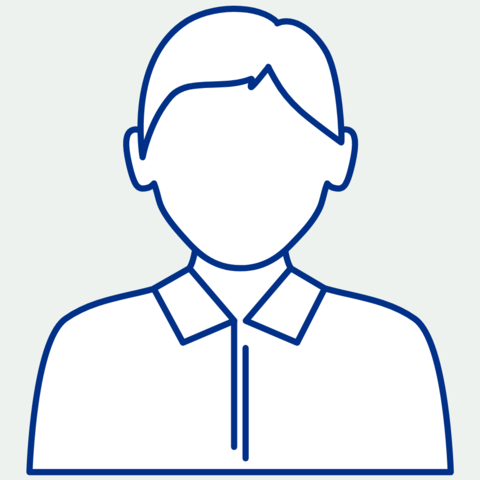 Symbolbild männlicher Mitarbeiter Gezeichnetes Profilbild für männliche Mitarbeiter, die kein Foto eingereicht haben